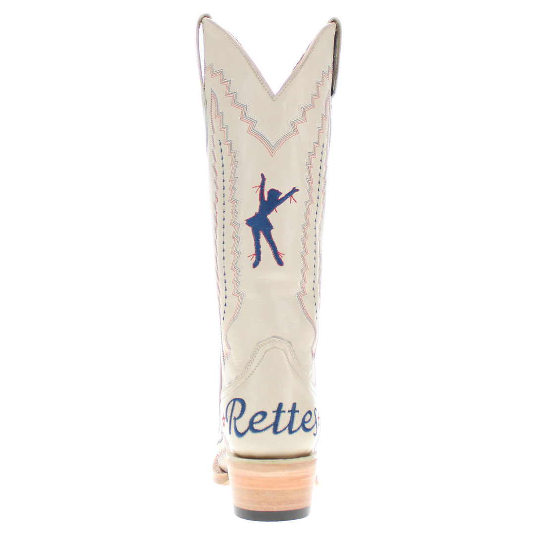 Women's Bone Cowgirl Boots Naomi Rangerette by Vaccari University