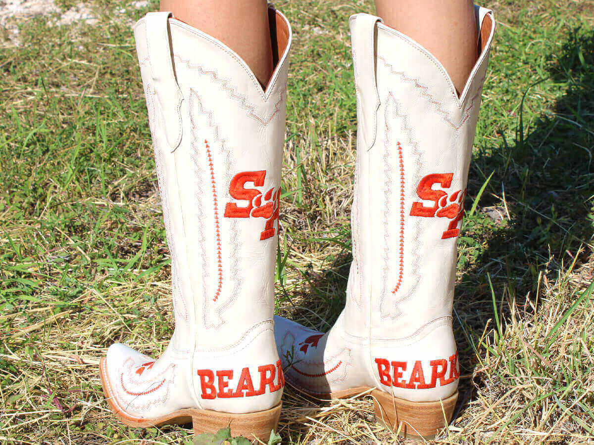 Women's SHSU Bone Cowgirl Boots Naomi by Vaccari University