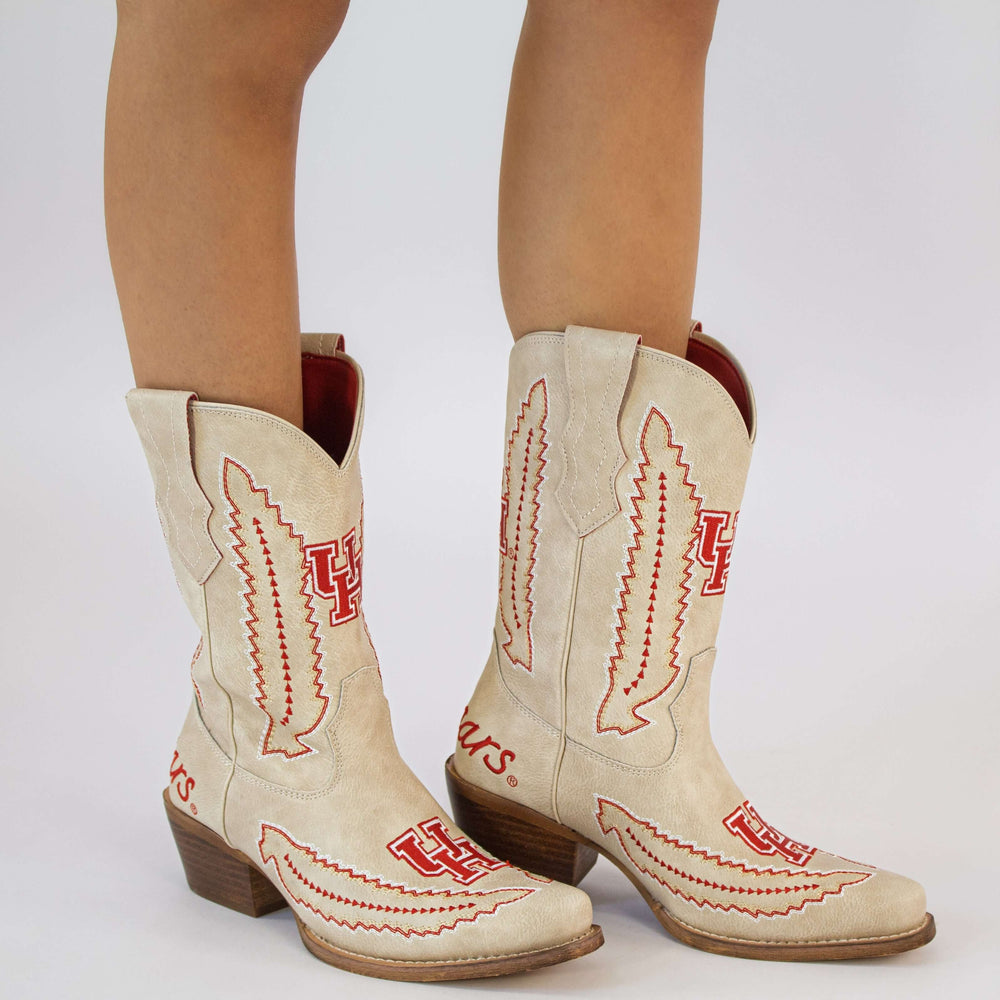 University of Houston Mimi Short Bone Boot By V By Vaccari