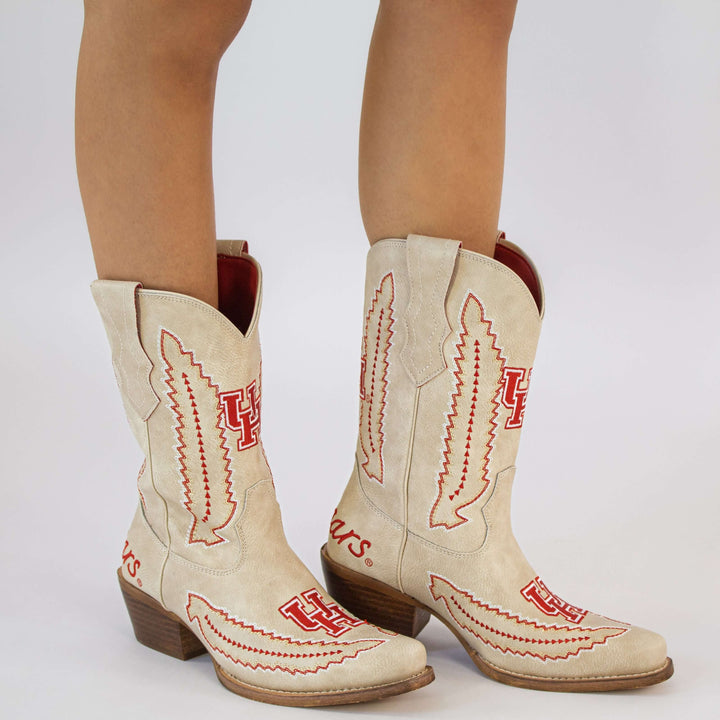University of Houston Mimi Short Bone Boot By V By Vaccari