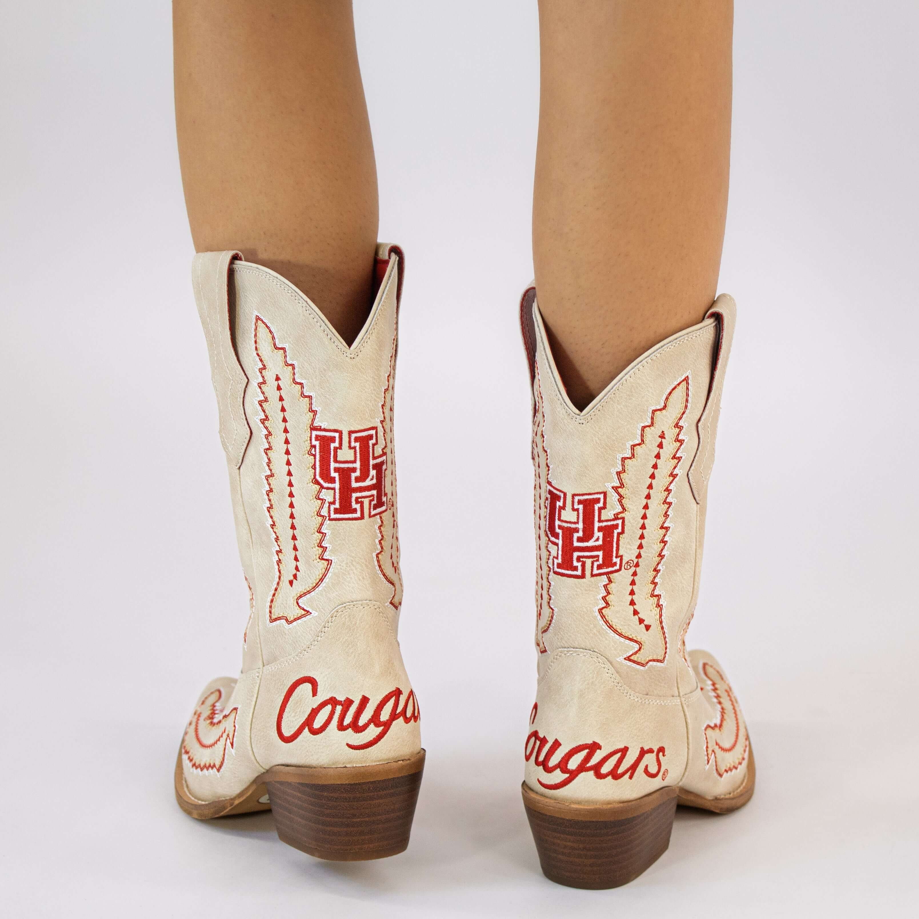 University of Houston Mimi Short Bone Boot By V By Vaccari