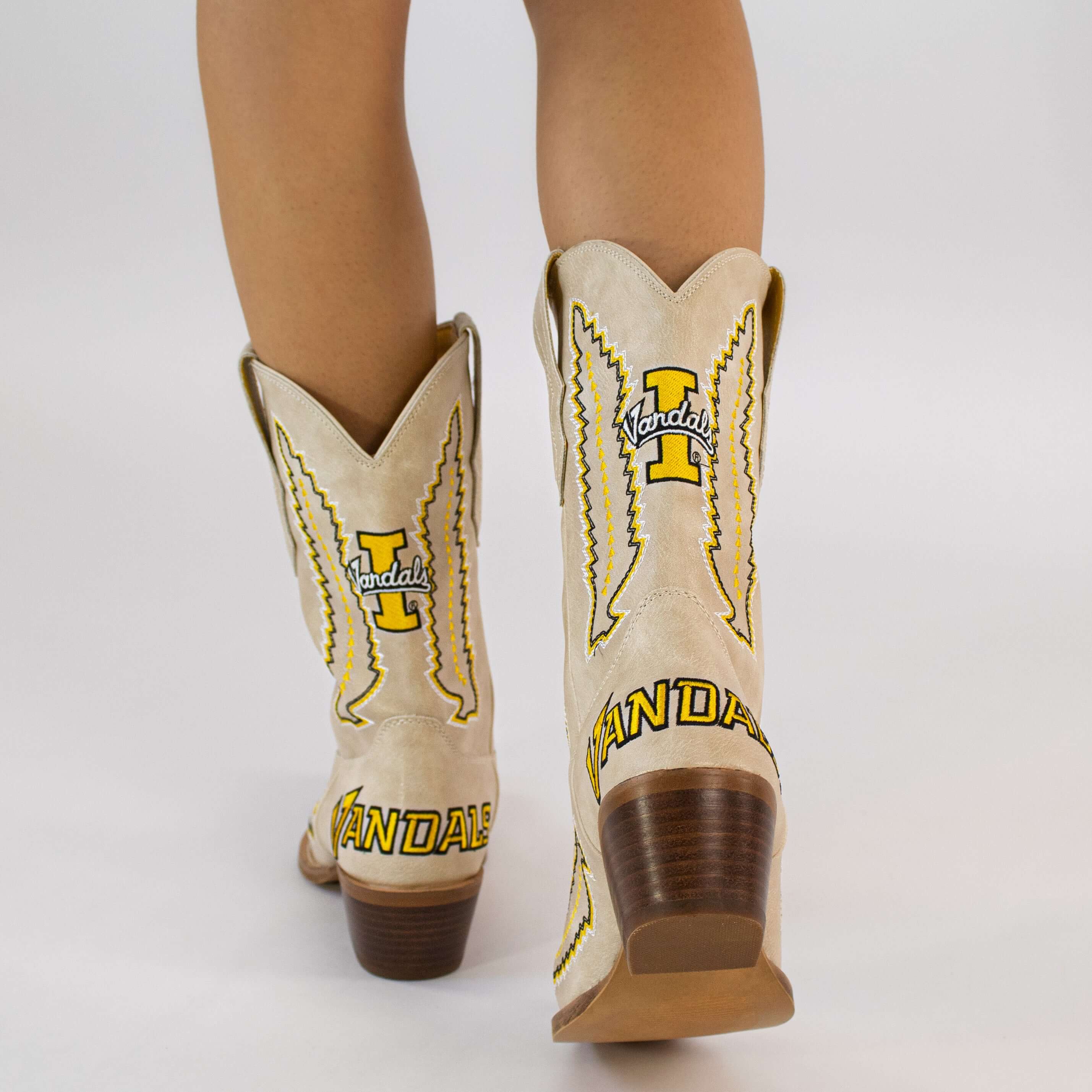 Women's University of Idaho Bone Cowgirl Boot Mimi by V by Vaccari