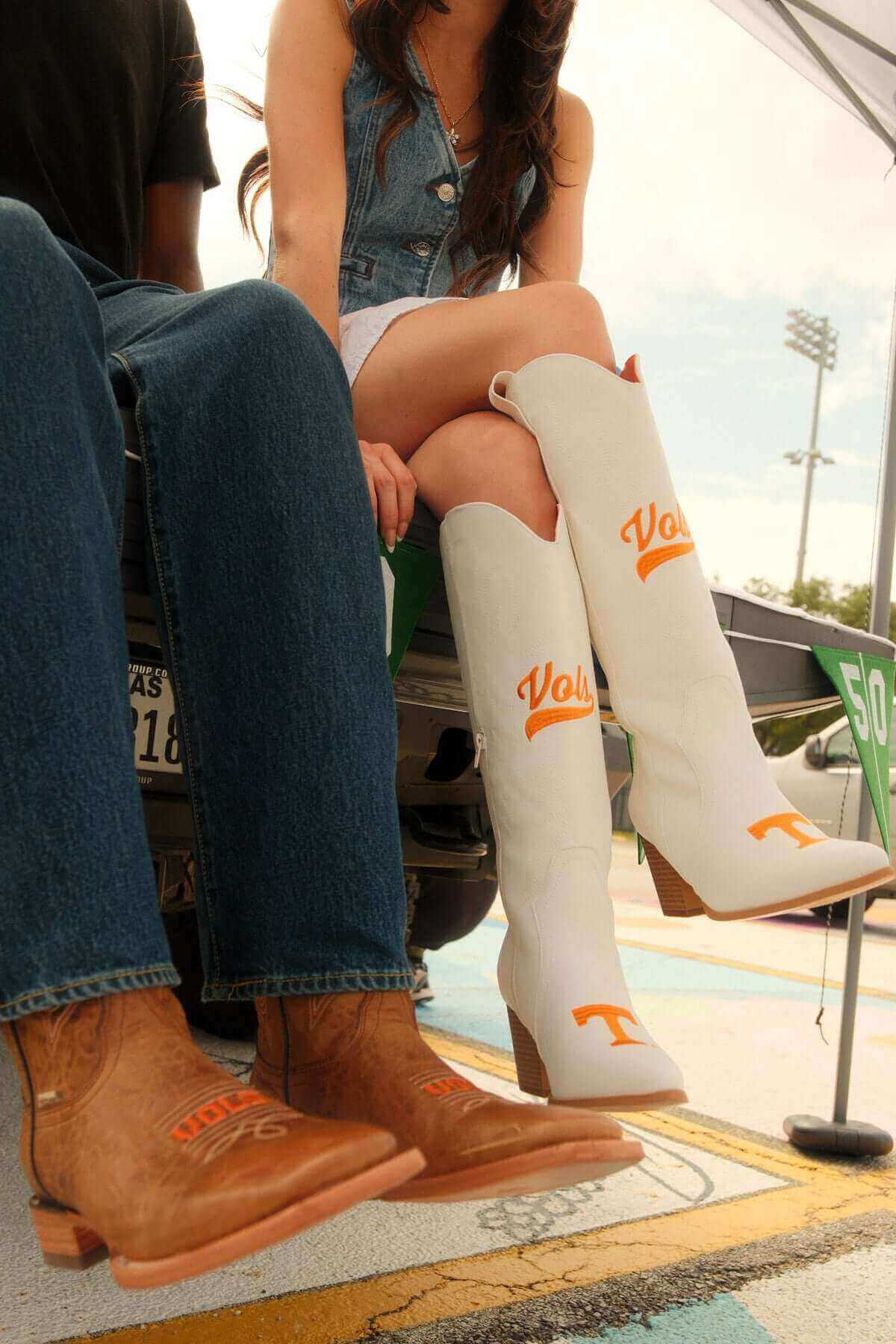 University of Tennessee Men's and Women's Cowboy Boots by Vaccari University and V by Vaccari