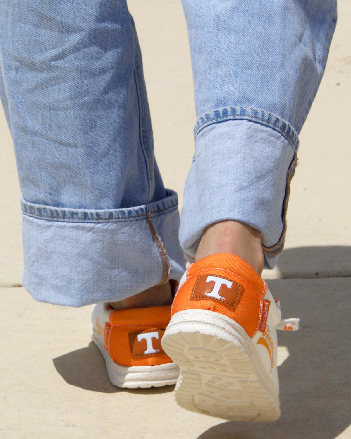 Women's University of Tennessee Off White Canvas Shoes Kate by Vaccari University