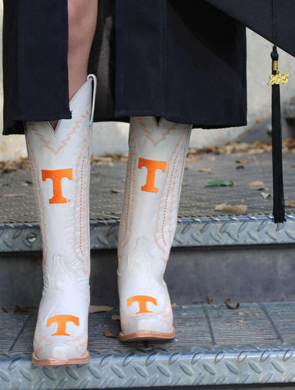 Women's University of Tennessee Bone Cowgirl Boots Naomi by Vaccari University