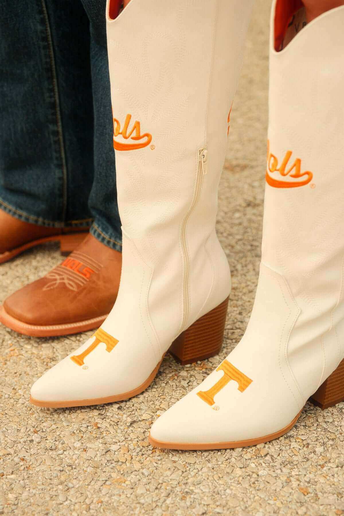 University of Tennessee Men's and Women's Cowboy Boots by Vaccari University and V by Vaccari