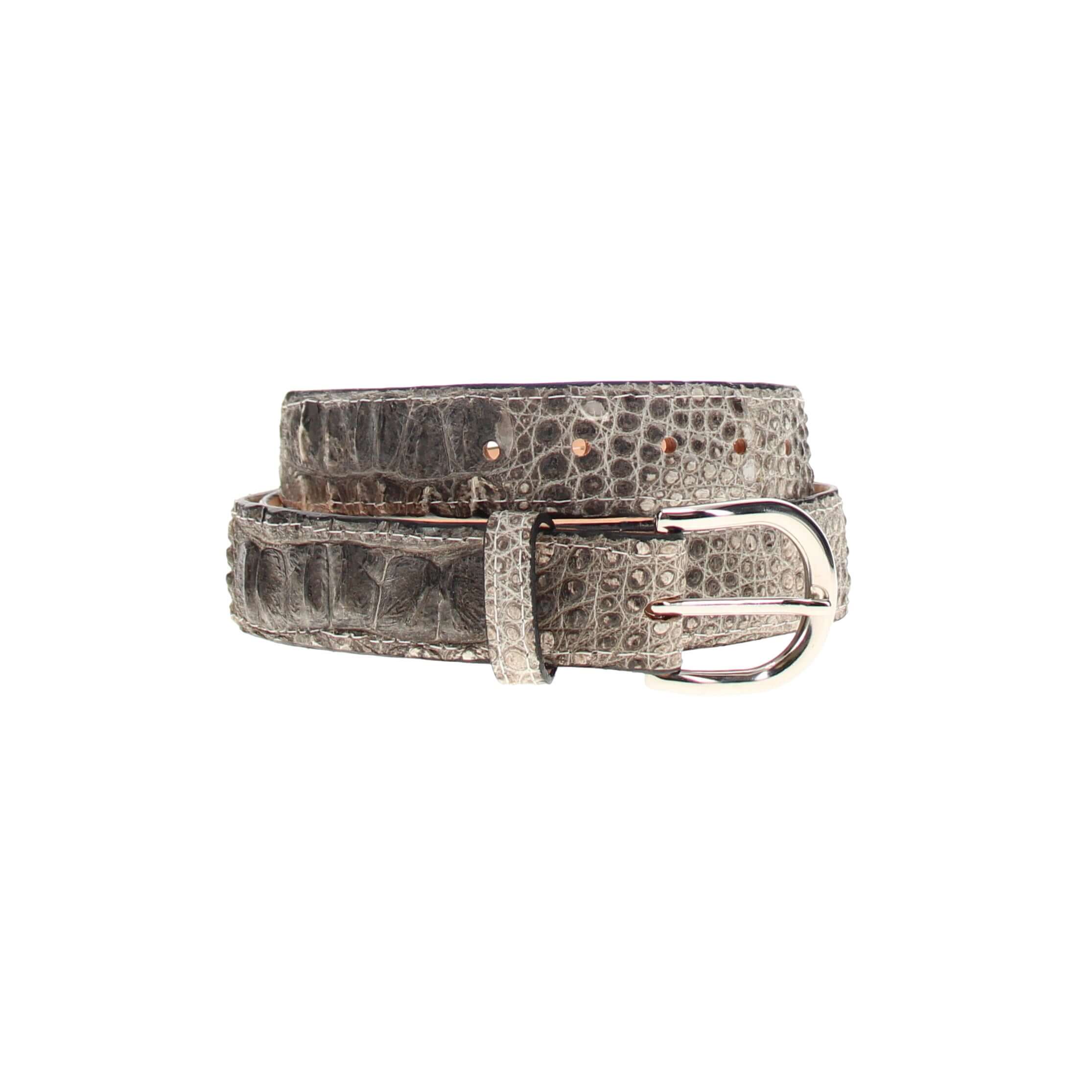 Natural Alligator Hornback Belt by Vaccari Core