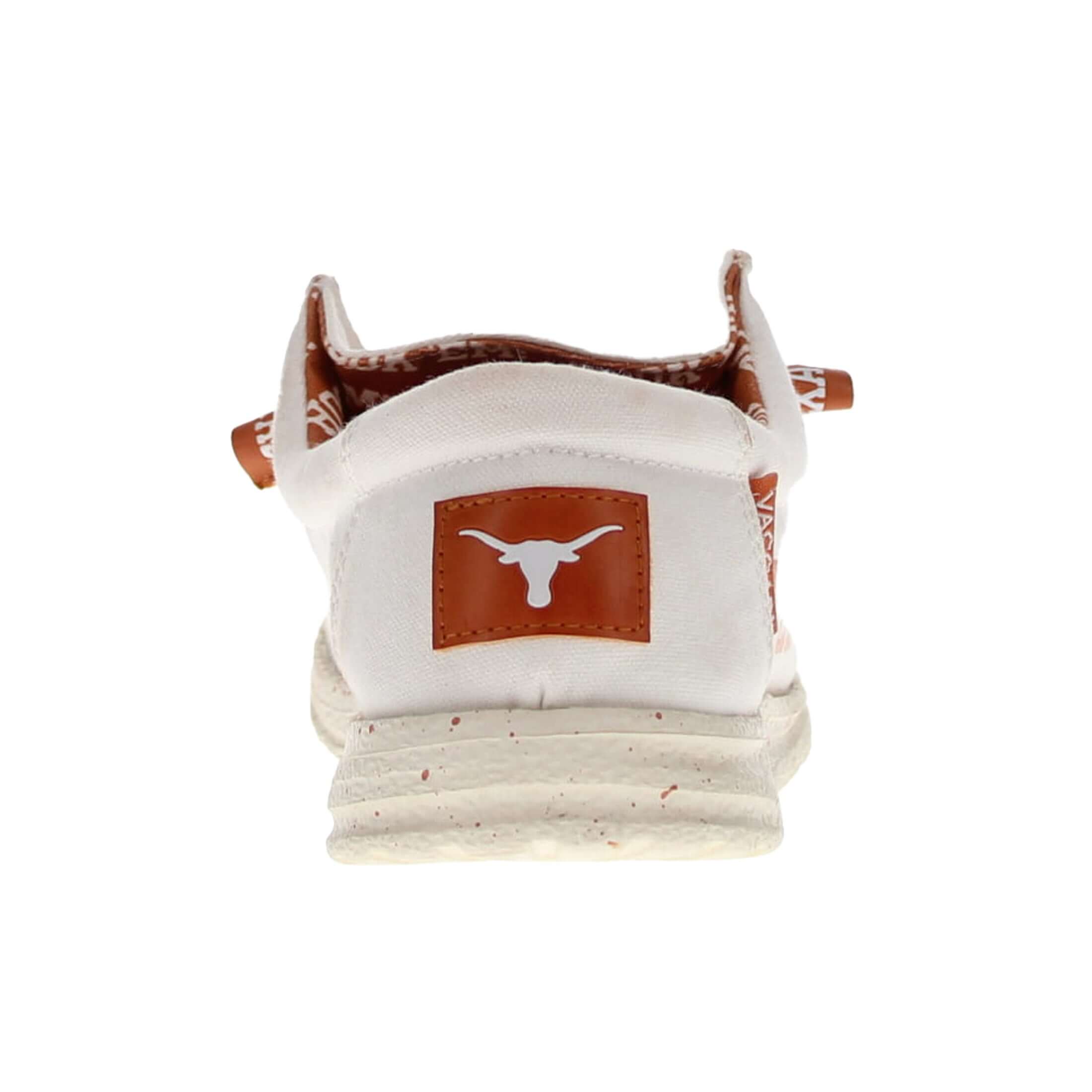 Men's University of Texas Longhorns Off White Canvas Casual Shoe by Vaccari