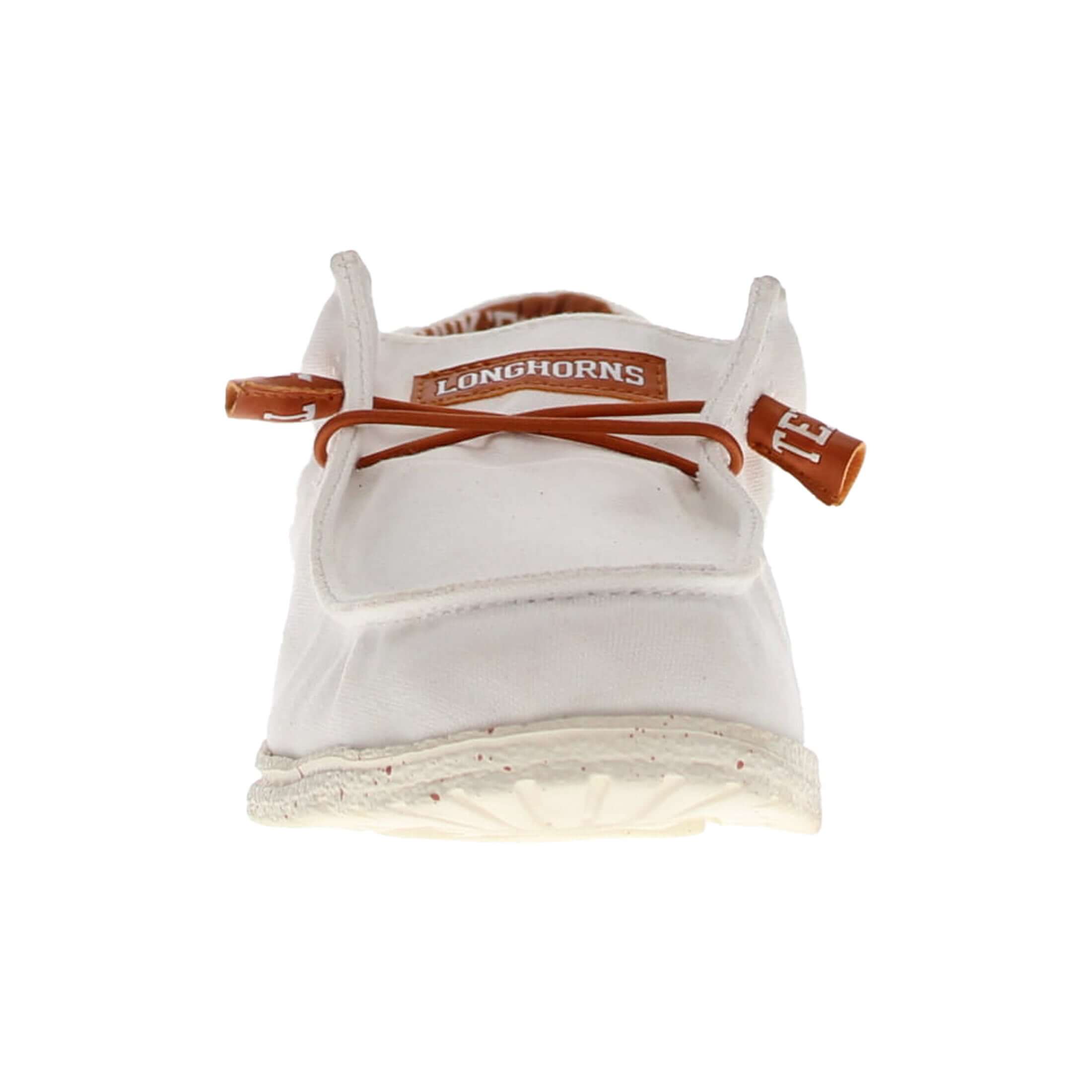 Men's University of Texas Longhorns Off White Canvas Casual Shoe by Vaccari