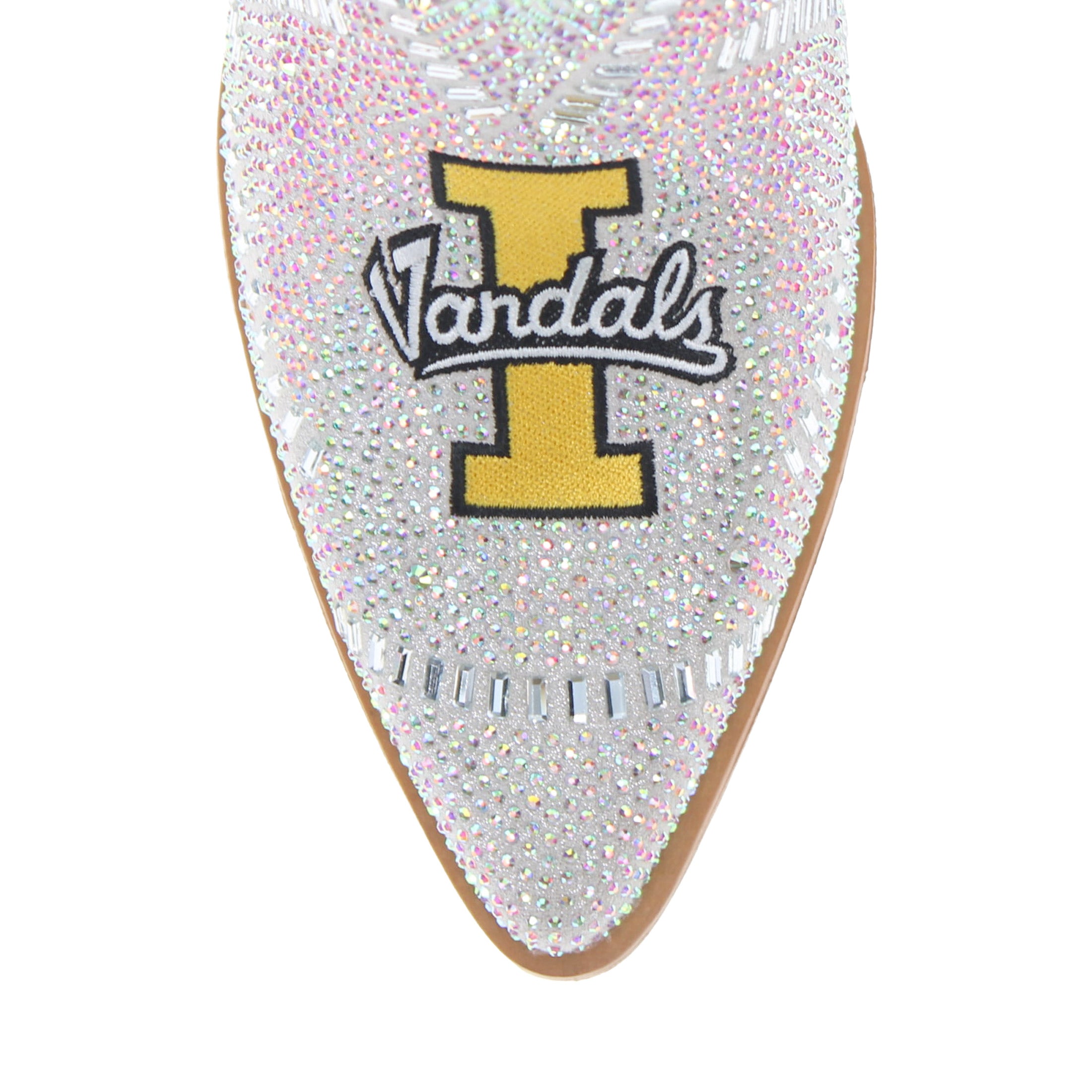 Women's University of Idaho Natural Bling Cowgirl Booties Jade by V by Vaccari