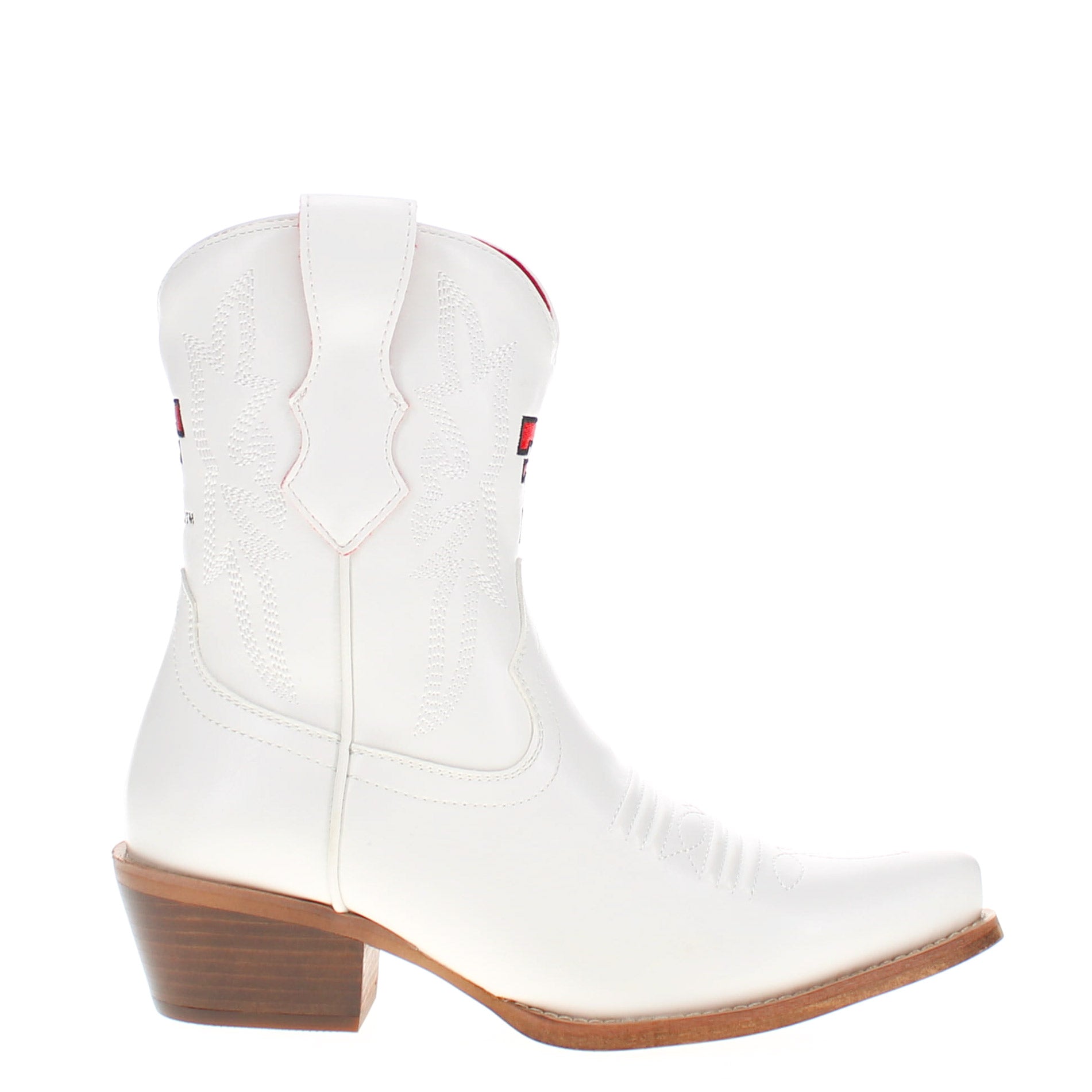 Women's Texas Tech University White Cowgirl Boots with Color Tassel Lynn by V by Vaccari