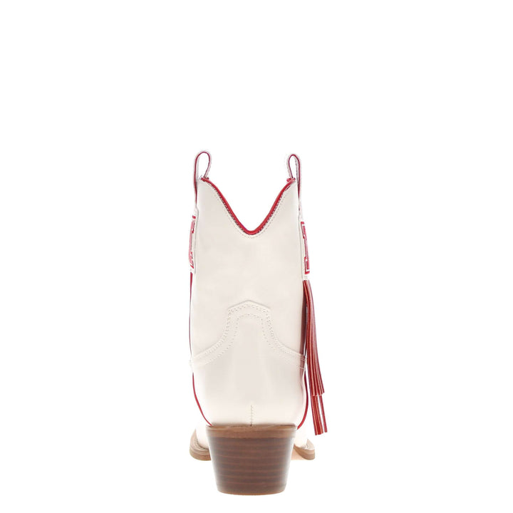 Women's University of Nebraska Bone Fringe Bootie Lucy By V By Vaccari