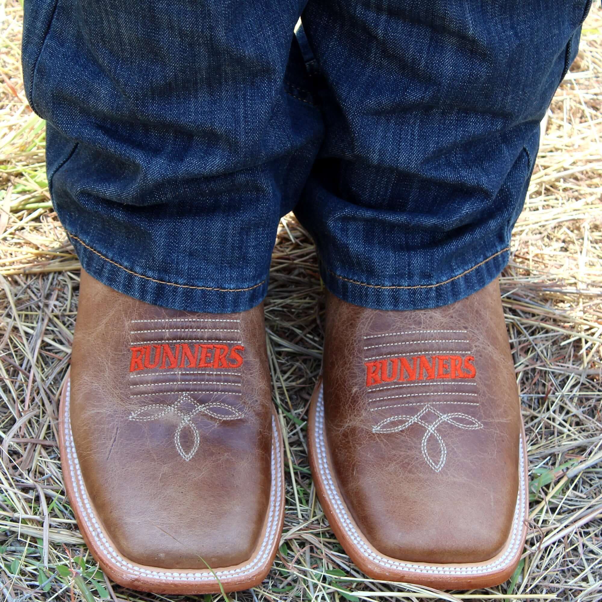 Men's University of Texas at San Antonio Tan Sqaure Toe Cowboy Boots by Vaccari