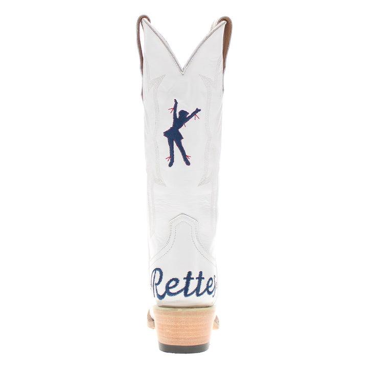 Women's White Cowgirl Boots Leighton Rangerette by Vaccari University
