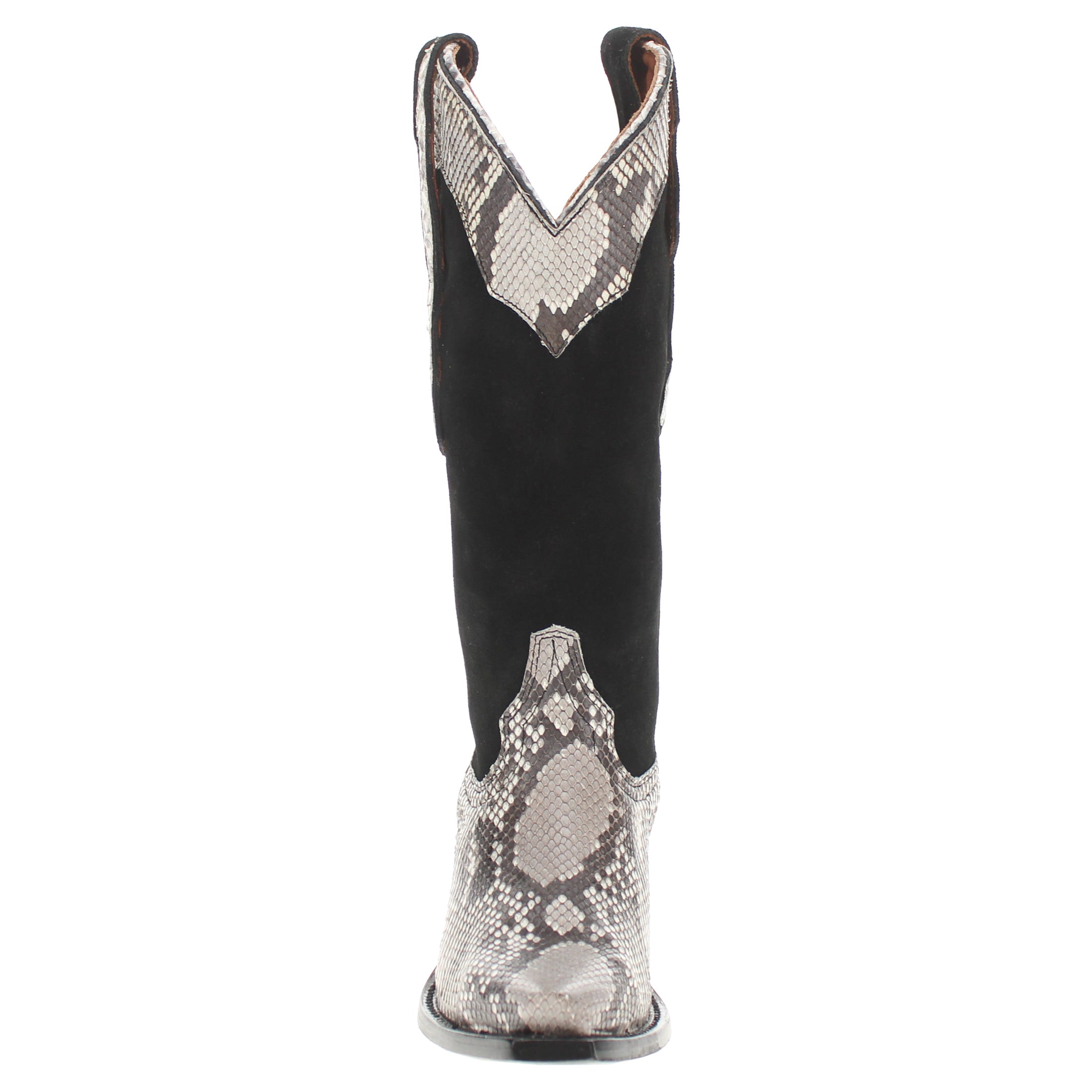 Women's Natural Python Snip Toe Cowgirl Boots Zara by Vaccari