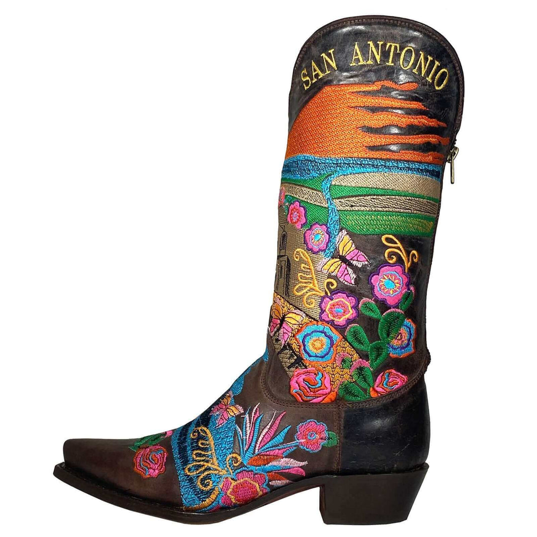 Womens Vaccari San Antonio Fiesta Officially Licensed Boots