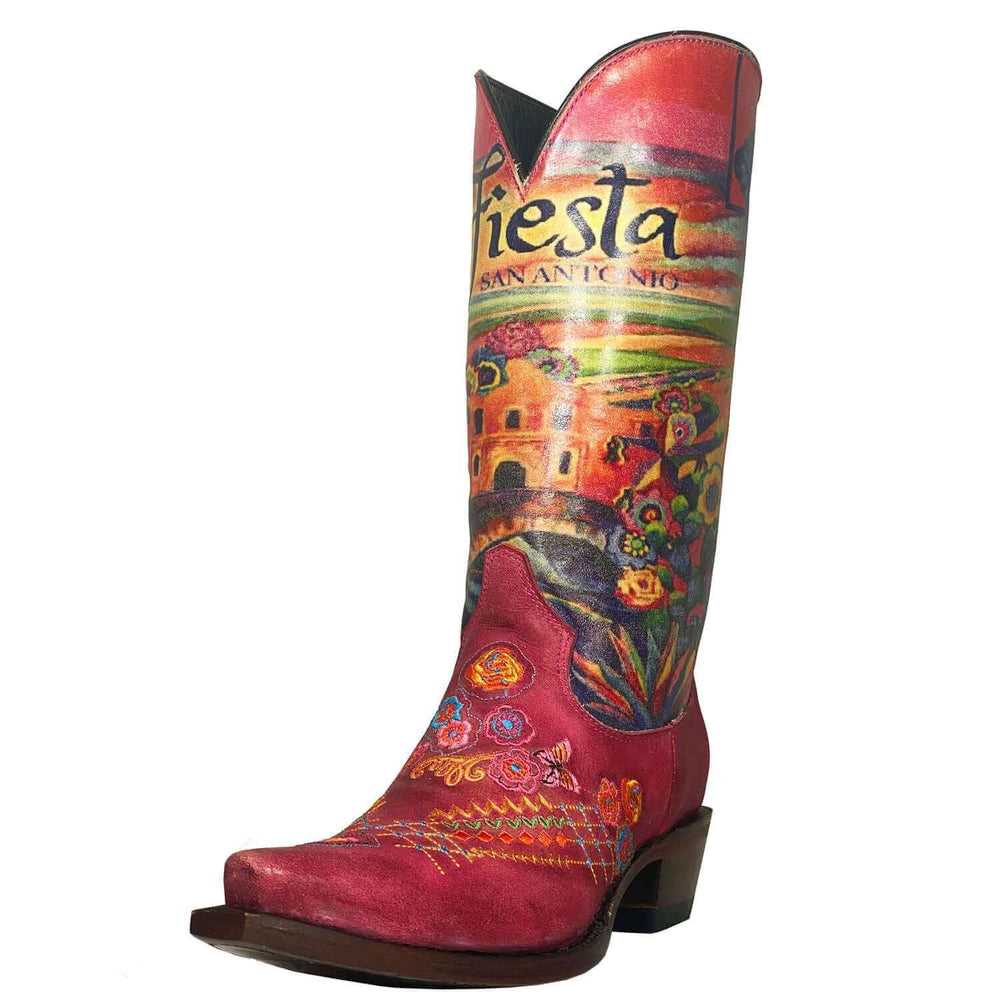 Womens Vaccari San Antonio Fiesta Officially Licensed Boots