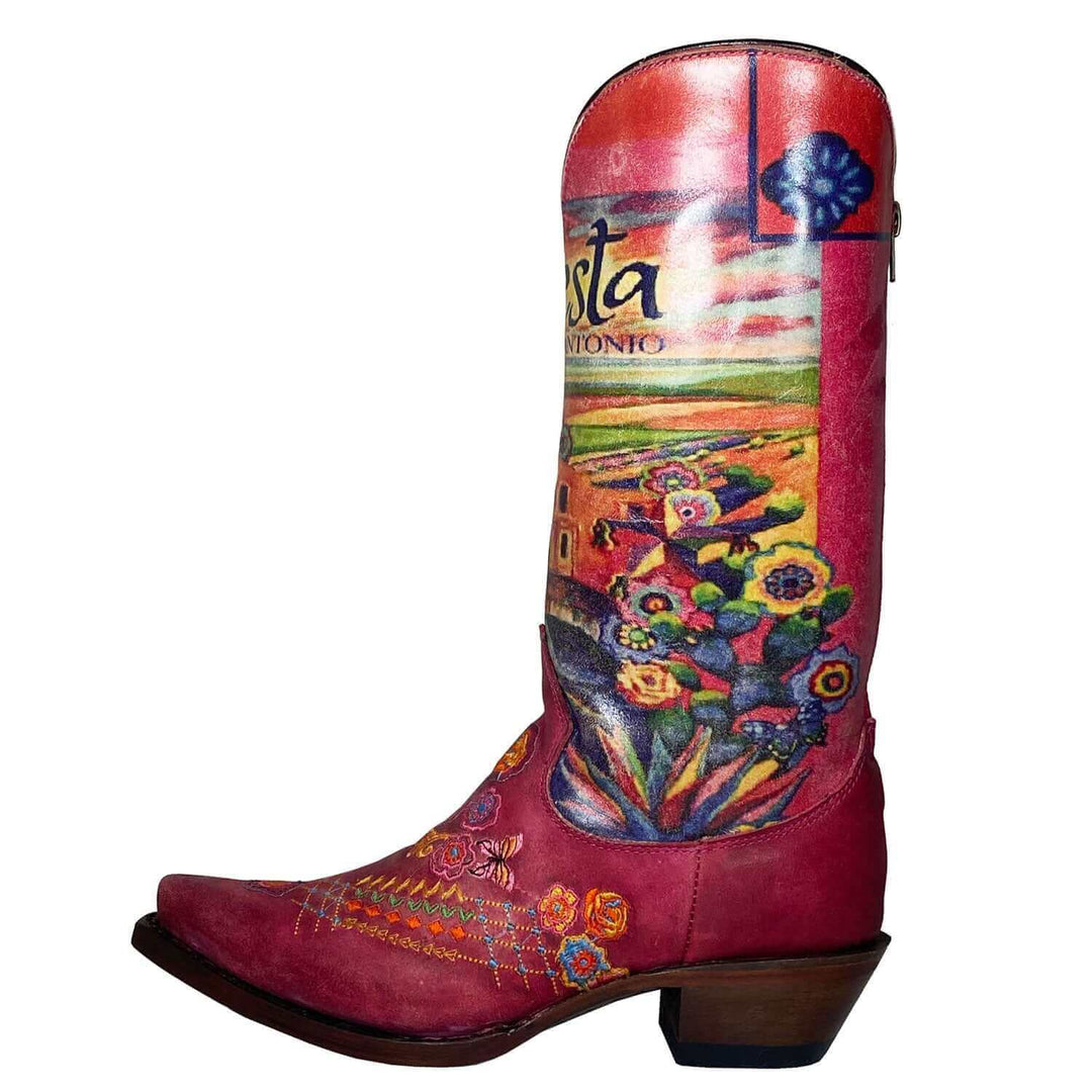 Womens Vaccari San Antonio Fiesta Officially Licensed Boots