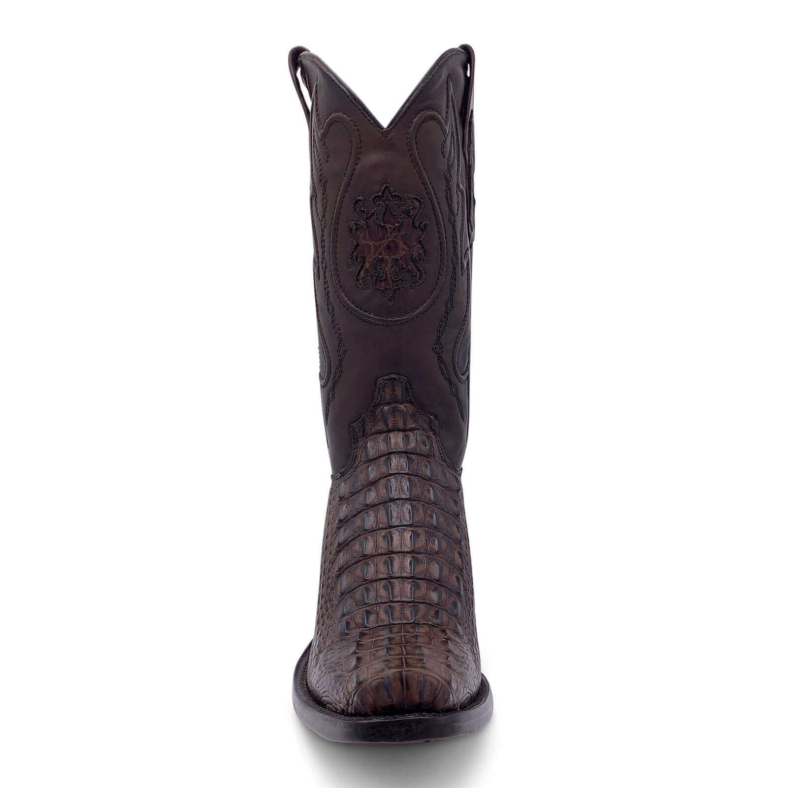 Mens Vaccari Mocha American Alligator 7 Toe Boots