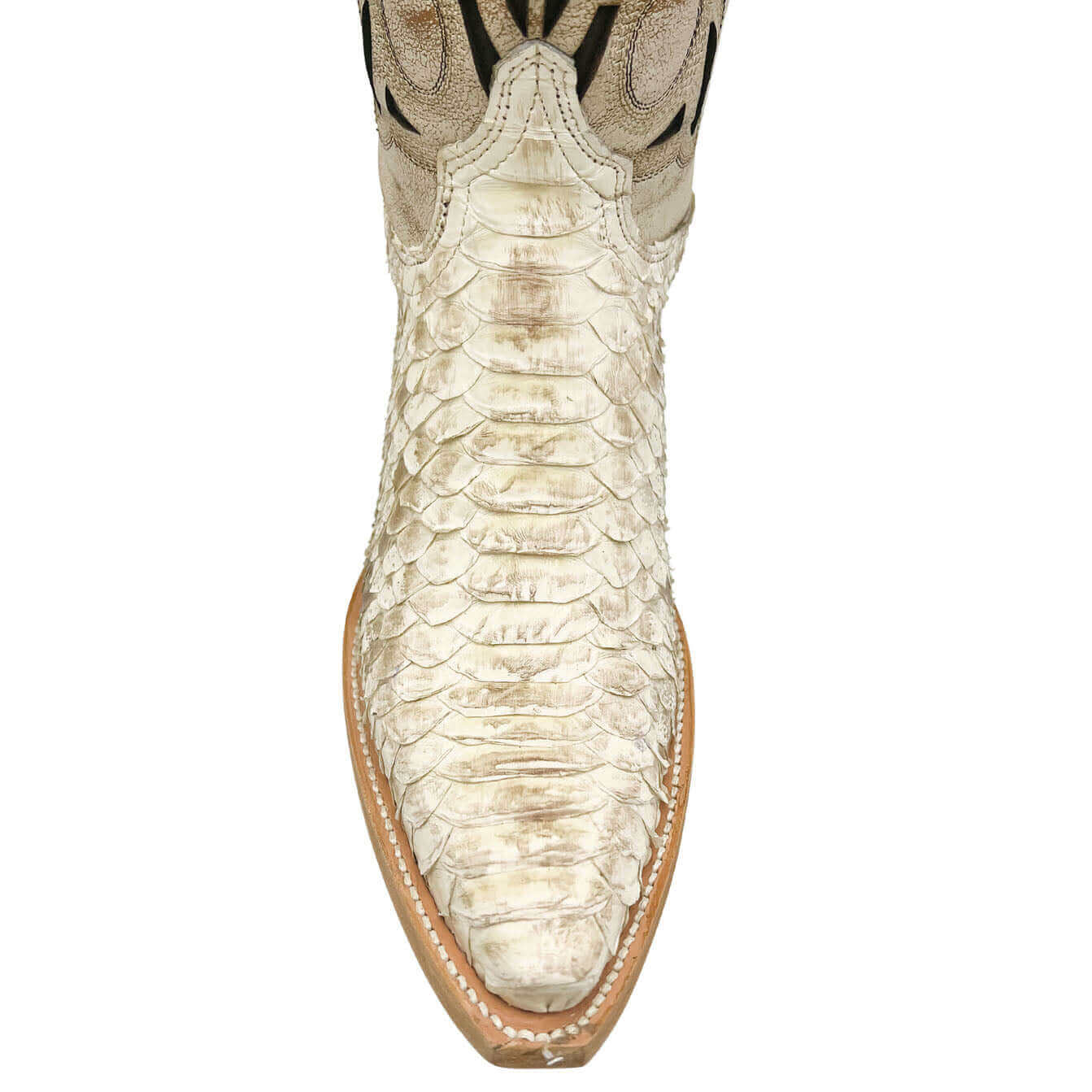 Men's Vaccari Natural Python Snip Toe Boots