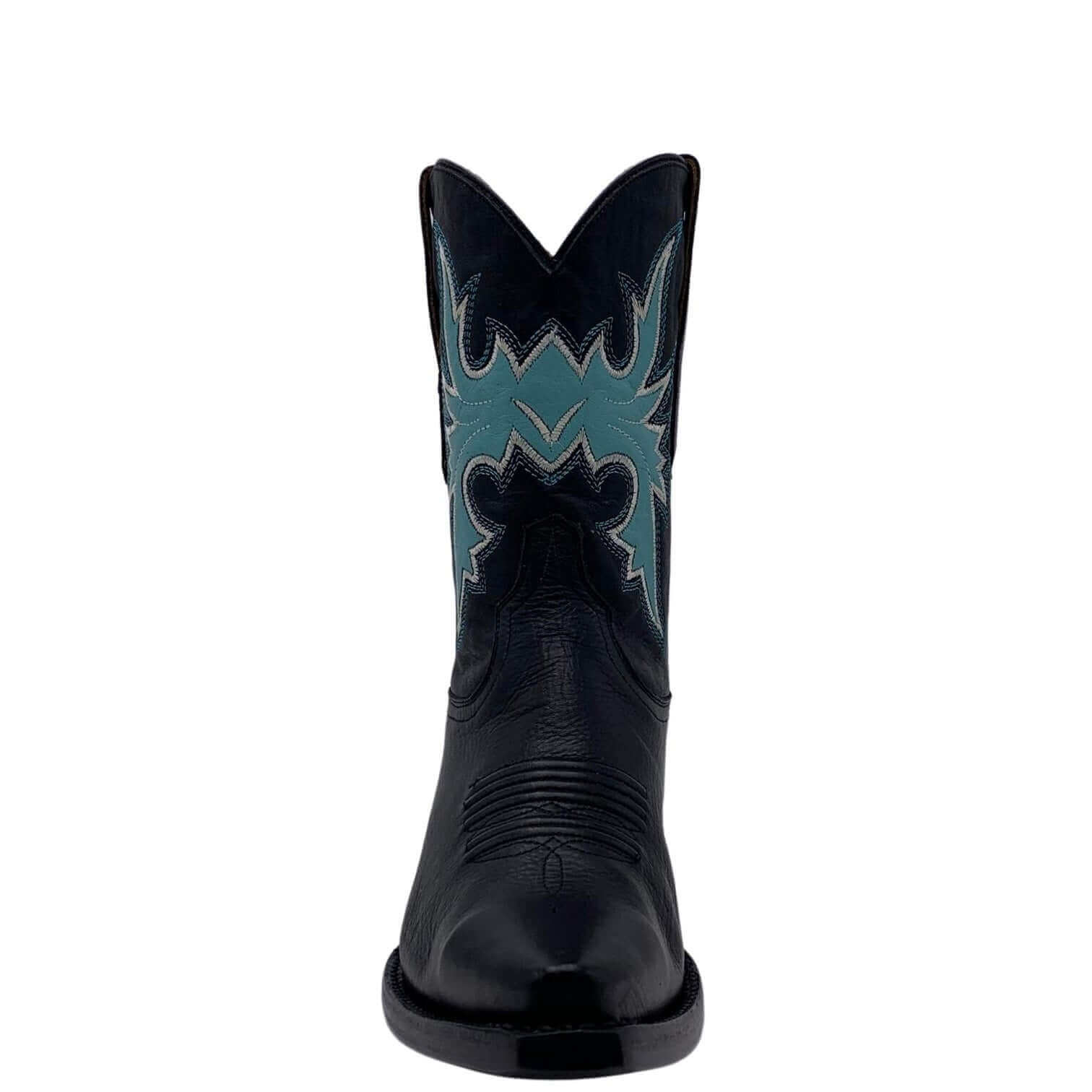 Retro Shorty Snip Toe Black - Vaccari Boots