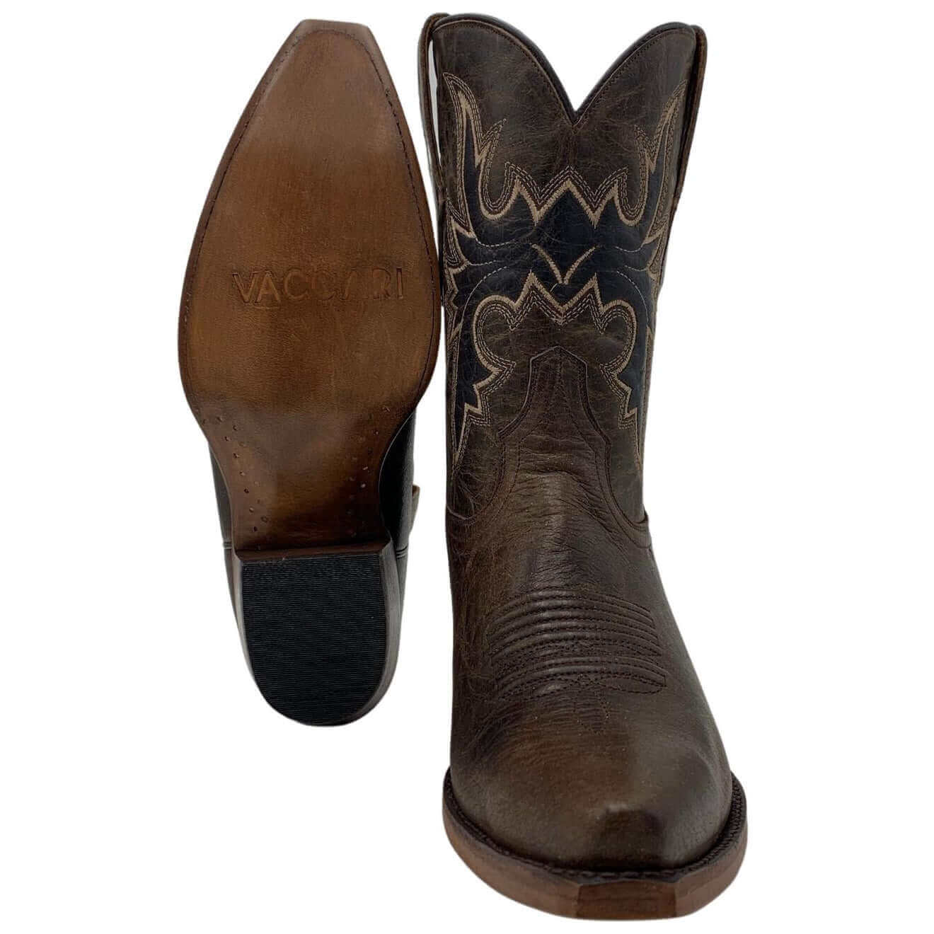 Retro Shorty Snip Toe Chocolate - Vaccari Boots