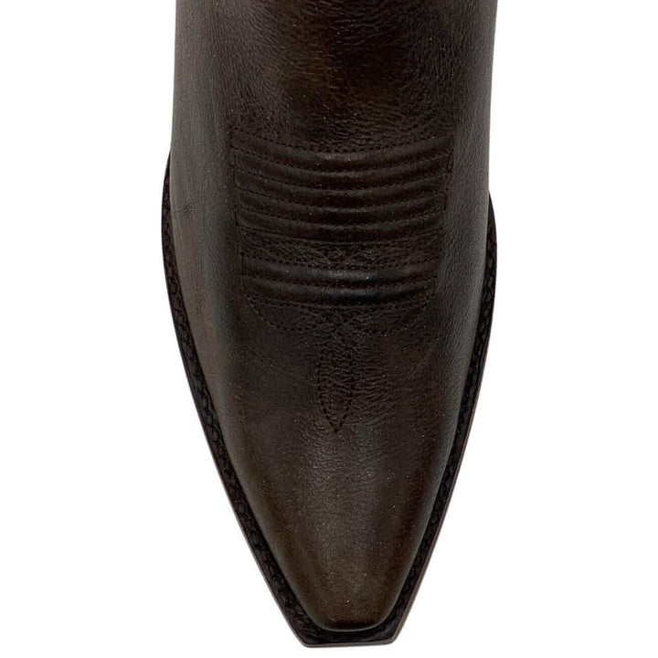 Retro Shorty Snip Toe Chocolate - Vaccari Boots