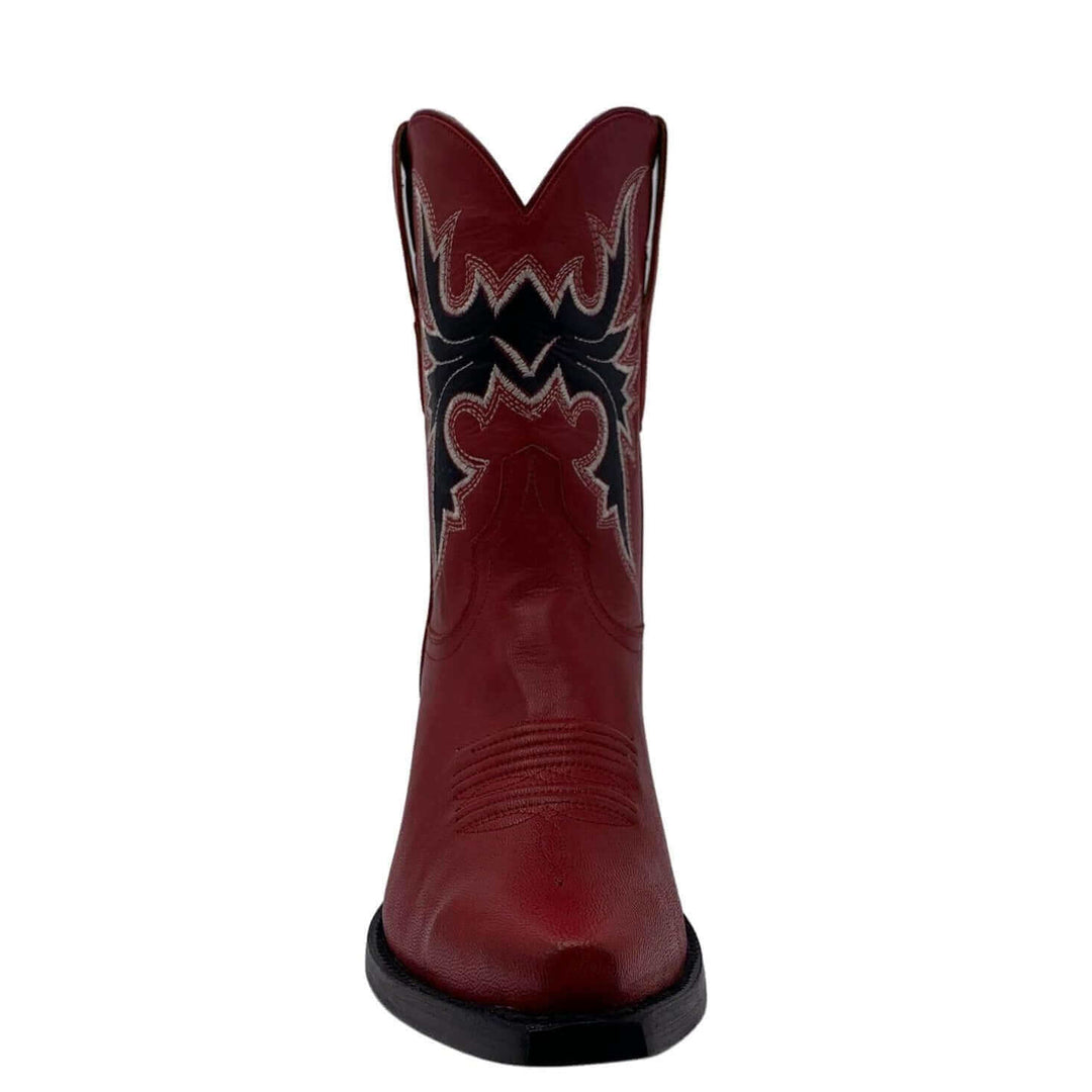 Retro Shorty Snip Toe Red - Vaccari Boots