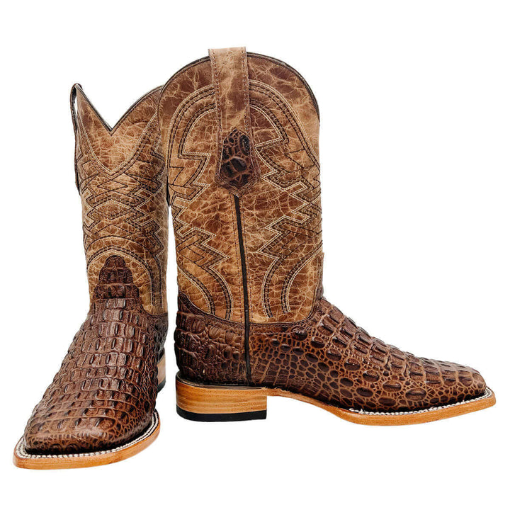 Men's Vaccari Hornback Print Square Toe Boots