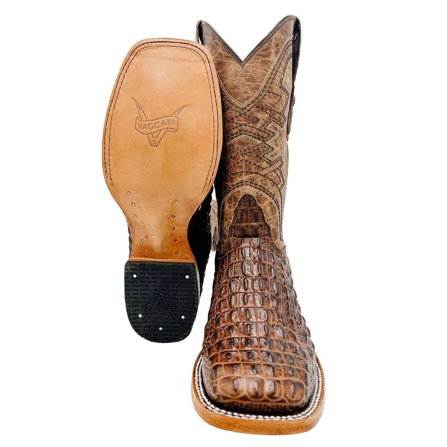 Men's Vaccari Hornback Print Square Toe Boots