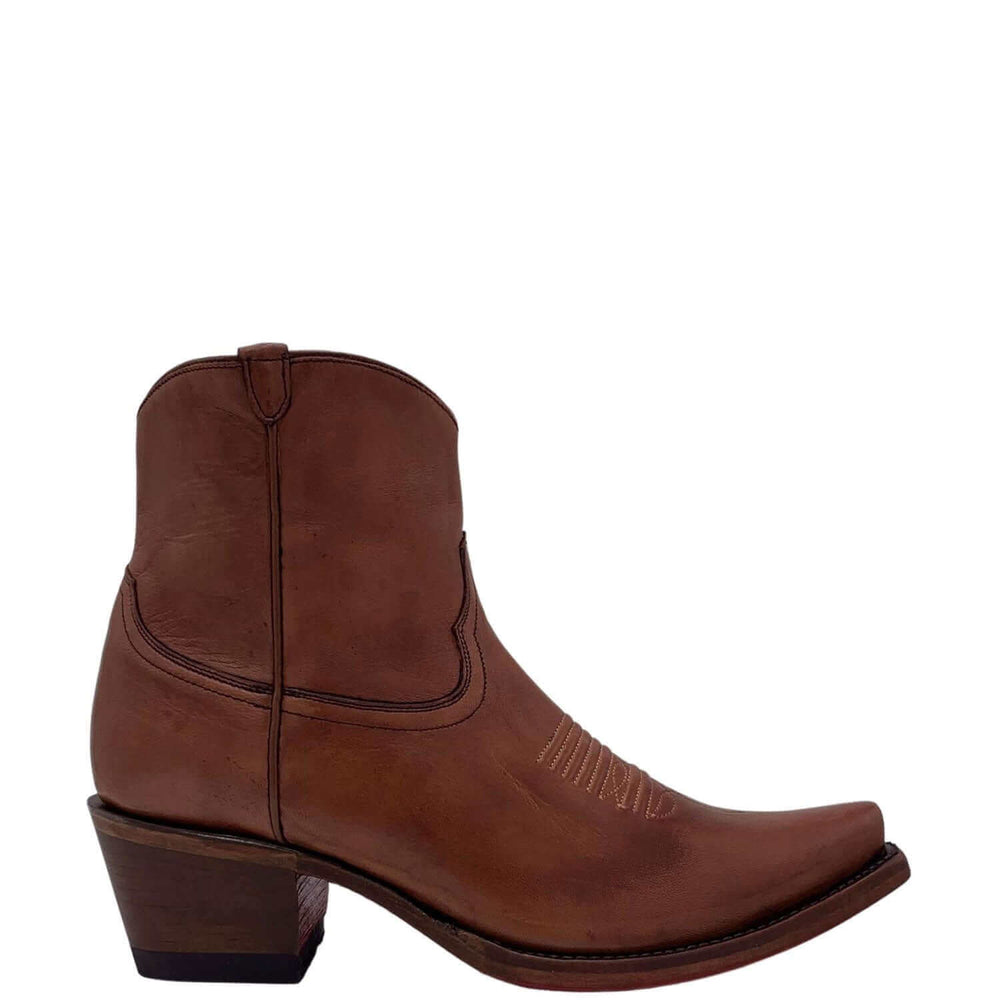 Women's Vaccari Almond Red Bottom Booties