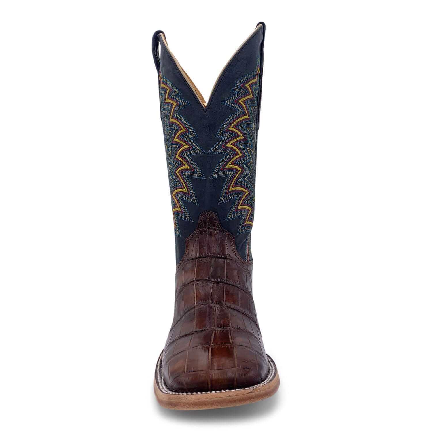 Men's Vaccari Navarro American Alligator Square Toe Boots